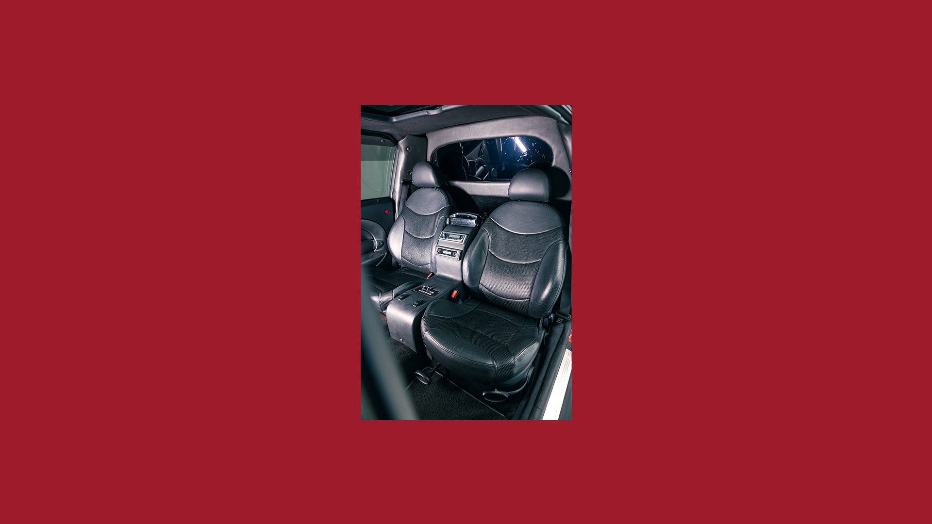 An image of the interior of the MINI Cooper S Limousine, showing off the seats.